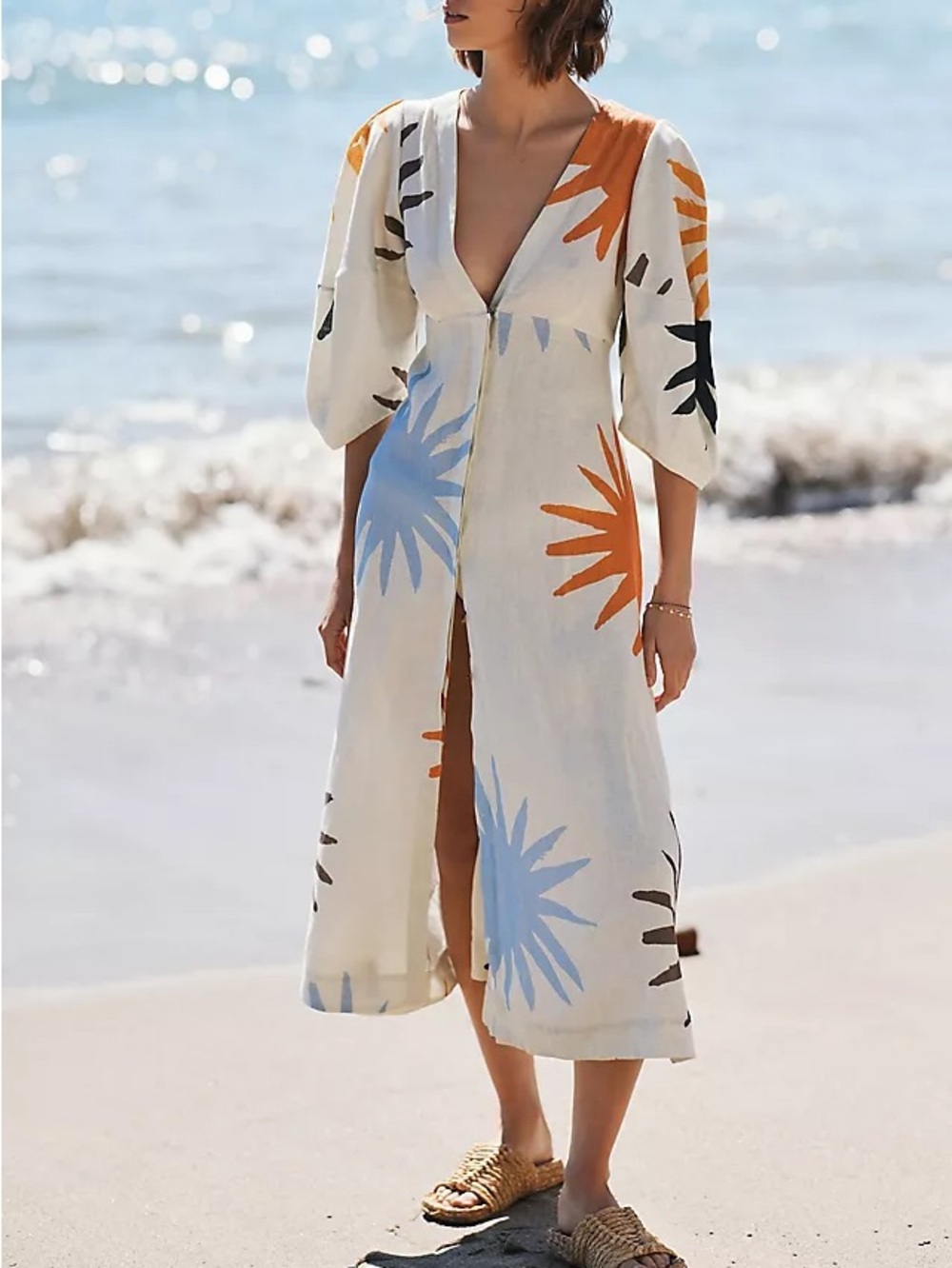 Cala De La Cruz Nane Linen Dress